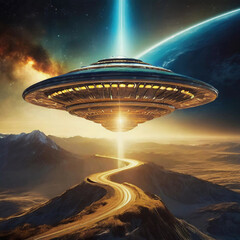 지구와 충돌 직전의 UFO