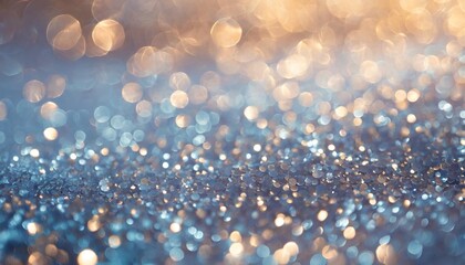 sapphire glitter bokeh background with shimmering royal blue sparkles and crystal droplets