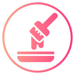 hair dye gradient icon