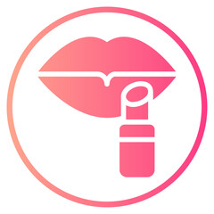 lipstick gradient icon