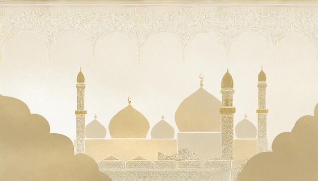 illustrations of a islam holiday pattern for a greeting card poster and background