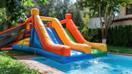 Inflatable Water Slide Bounce House for Kids