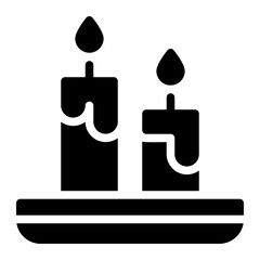 candles glyph icon