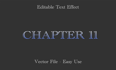 Editable Text Effect Gradient Style. Editable Font Vector