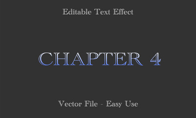 Editable Text Effect Gradient Style. Editable Font Vector