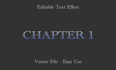 Editable Text Effect Gradient Style. Editable Font Vector