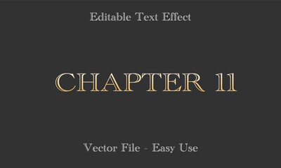 Editable Text Effect Gradient Style. Editable Font Vector