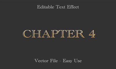 Editable Text Effect Gradient Style. Editable Font Vector