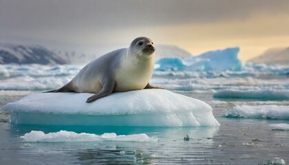 Fototapeta premium Seal in polar regions