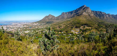 Table Mountain viewed from Lion's Head.