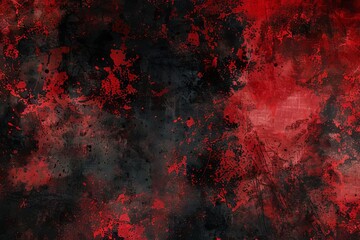 Black and red grungy texture background, abstract grunge noise pattern, digital illustration - obrazy, fototapety, plakaty