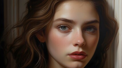 Obraz premium Unlocking Emotional Depth: Hyper-Realistic Portraits Capturing Subtle Facial Expressions