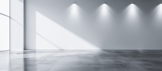 empty white wall room background