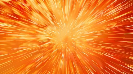 Abstract background, explosive, dynamic, sunburst orange background