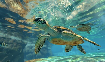 Obraz na płótnie Canvas sea turtle