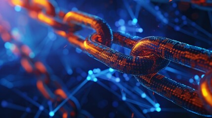 Blockchain decentralized data network background
