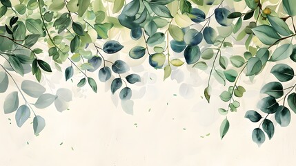 Floral and botanical background, Abstract pattern with spring flowers on a white background - obrazy, fototapety, plakaty