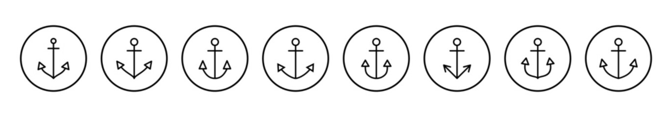 Anchor icon vector illustration. Anchor sign and symbol. Anchor marine icon.