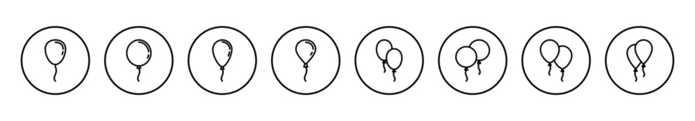 Balloon icon vector illustration. Party balloon sign and symbol