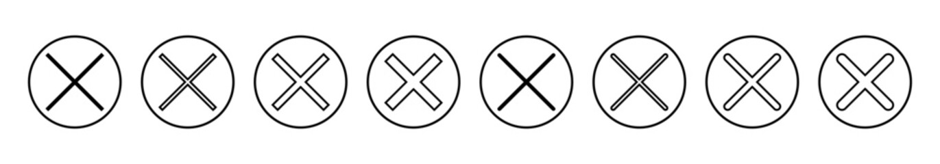 Close icon vector illustration. Delete sign and symbol. cross sign