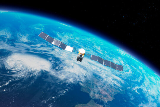 Advanced Satellite Orbiting Earth: A Vision of Technological Marvel in Space