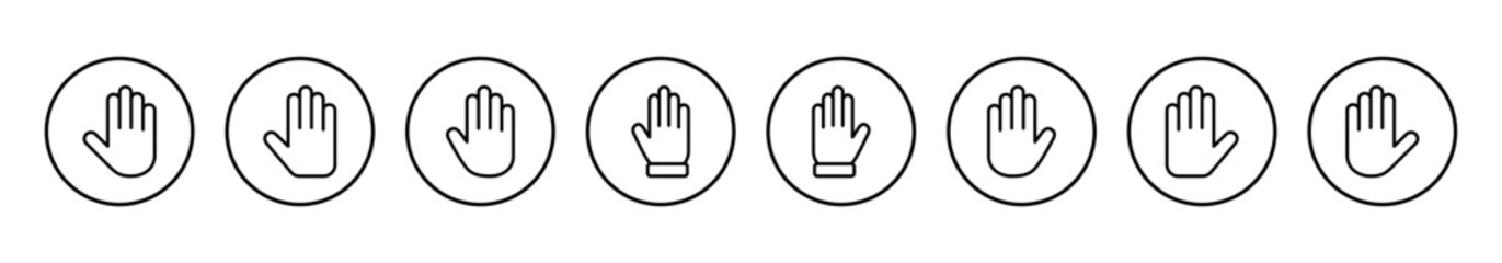 Hand icon vector illustration. hand sign and symbol. hand gesture