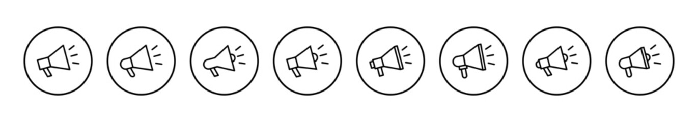 Megaphone icon vector illustration. Loudspeaker sign and symbol