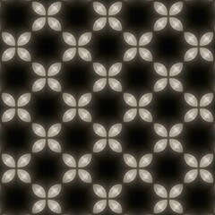Black wallpaper or background. bright light pattern Beautiful for fabric patterns, tile patterns, gift wrapping paper, and more.