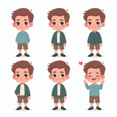 set Children vector illustration