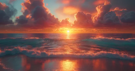 Fototapeten Beach sunset wallpaper © ARTenyo