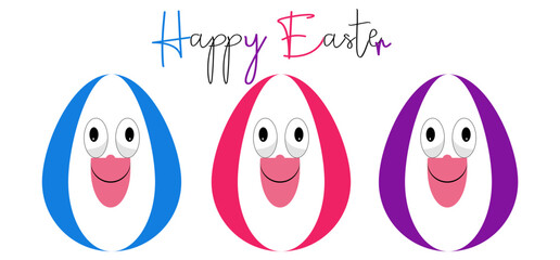 2d illustration happy Easter background

