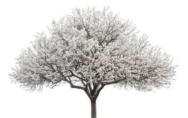 The Charm of Amelanchier Tree Isolated on Transparent background.