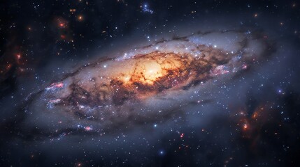 Astronomical wonder captured in a stunning galaxy background, inspiring awe and wonder.
