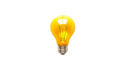 Yellow light bulb