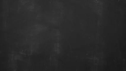 Fototapeten Black scratched anthracite blackboard chalkboard with chalk, concrete wall texture background, education backdrop © Corri Seizinger