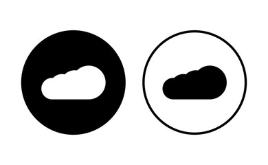 Cloud icon set. cloud vector icon