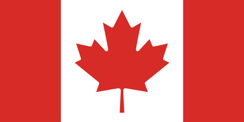 Canada flag Canada National Flag design with original aspect ratio Vector illustration easy to use file eps format - obrazy, fototapety, plakaty