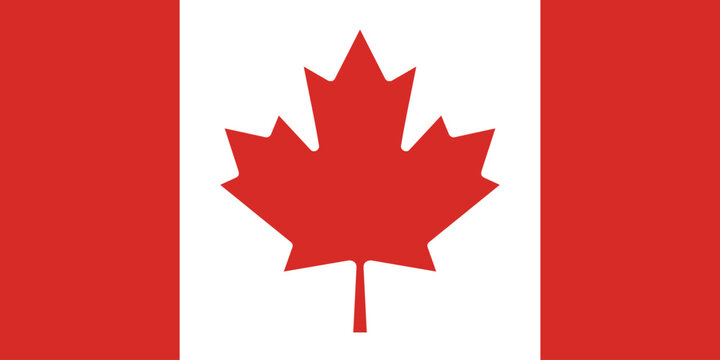 Canada flag Canada National Flag design with original aspect ratio Vector illustration easy to use file eps format
