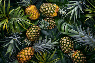 background fruit pineapple