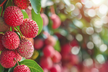 background lychee fruit