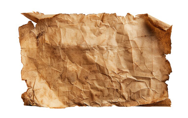 Hand made Paper Isolated on Transparent background.