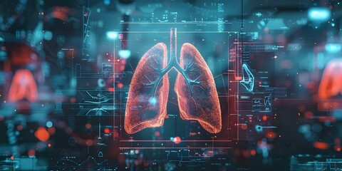 Advancements in Lung Health Care Diagnosis and Biometric Technology in Clinical Hospitals. Concept Lung Health Care, Diagnosis Advancements, Biometric Technology, Clinical Hospitals