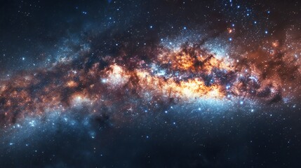 Galactic panorama filled with the splendor of distant stars, planets, and nebulae.