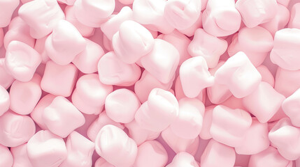 Pink marshmallow background, pastel pink, dreamy, cute, sweet style, soft edges, closeup, wallpaper, high definition photography in the style of dreamy, cute, sweet