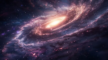 Infinity revealed in a galaxy background, showcasing the grandeur of the cosmos.