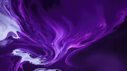 Dark Purple smoke acrylic paints Liquid fluid art abstract background
