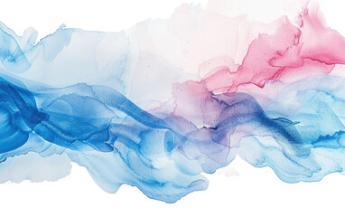 Abstract Watercolor Poster Design Isolated on Transparent background.
