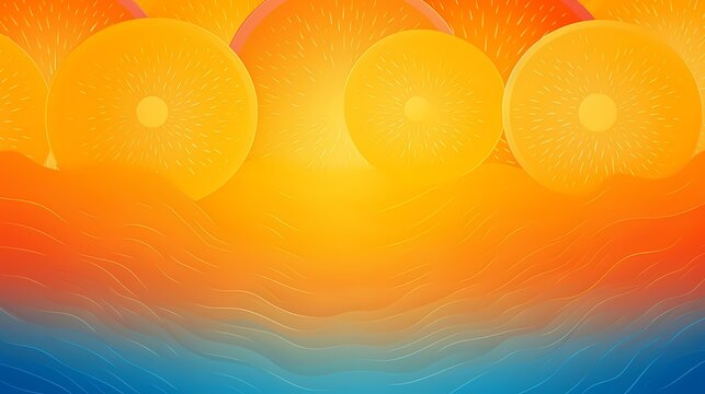 Picture a sunrise gradient background pulsating with life, where warm oranges merge seamlessly into cool blues, fostering creativity in graphic resources.