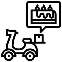 CHEESECAKE,delivery,motorcycle,work,food,working.svg