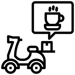 Coffee,delivery,motorcycle,work,food,working.svg